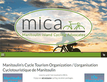 Tablet Screenshot of manitoulincycling.com